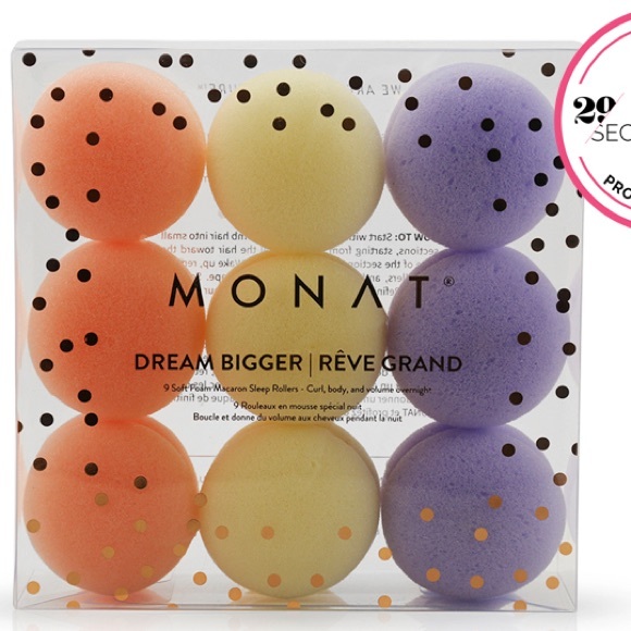 * free with purchase * Brand new in packaging Monat soft foam sleep rollers - Picture 2 of 3